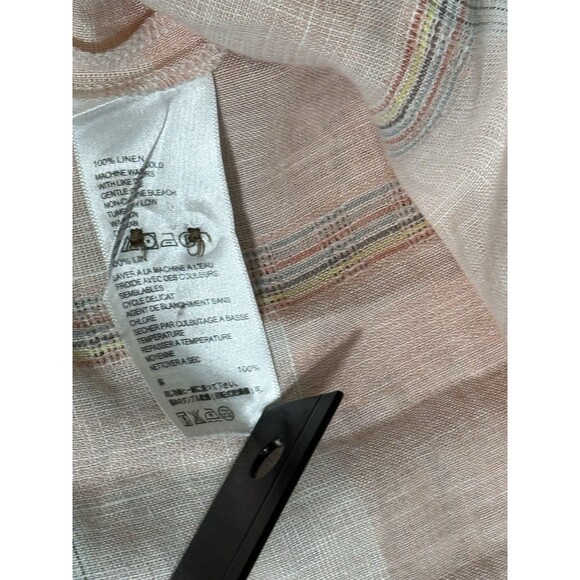 Tommy Bahama 100% Linen Button Down Men’s XL Pink Plaid Short Sleeve Beach Shirt - Picture 4 of 7